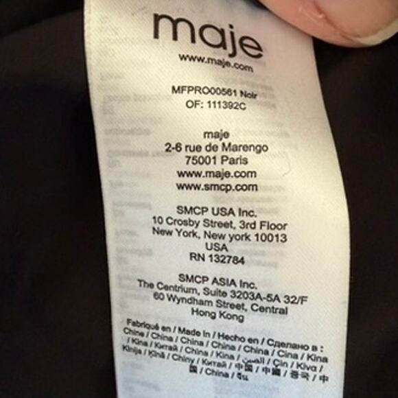 MAJE Paris Revana Velvet Burnout Maxi Dress Black Blue Purple NWT Size 3/US 8 - Picture 7 of 10